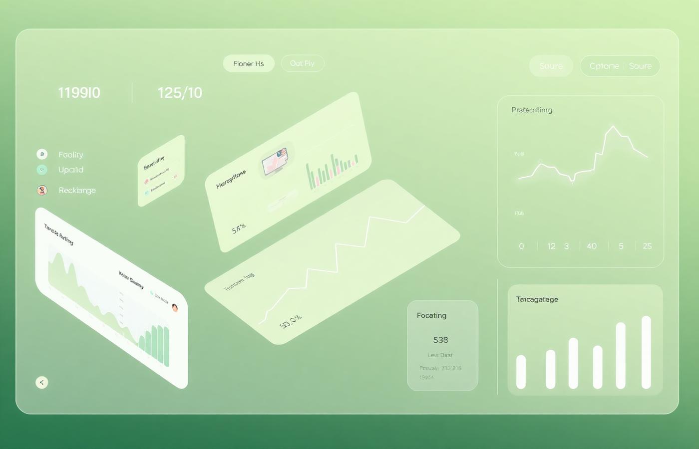 Painel de operações financeiras